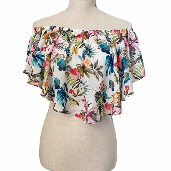 Bershka multicolor crop top size M - Picture 1 of 5